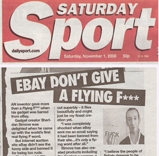 THE 'FLYING FUCK' MAKES THE PAPERS